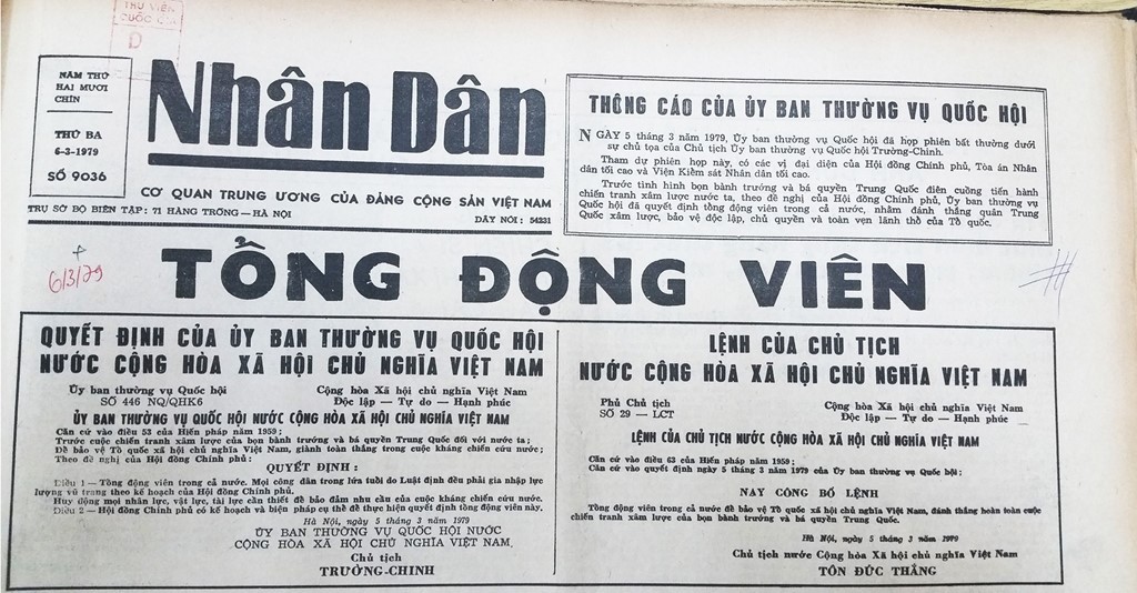 Káº¿t quáº£ hÃ¬nh áº£nh cho lá»nh tá»ng Äá»ng viÃªn nÄm 1979